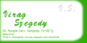 virag szegedy business card